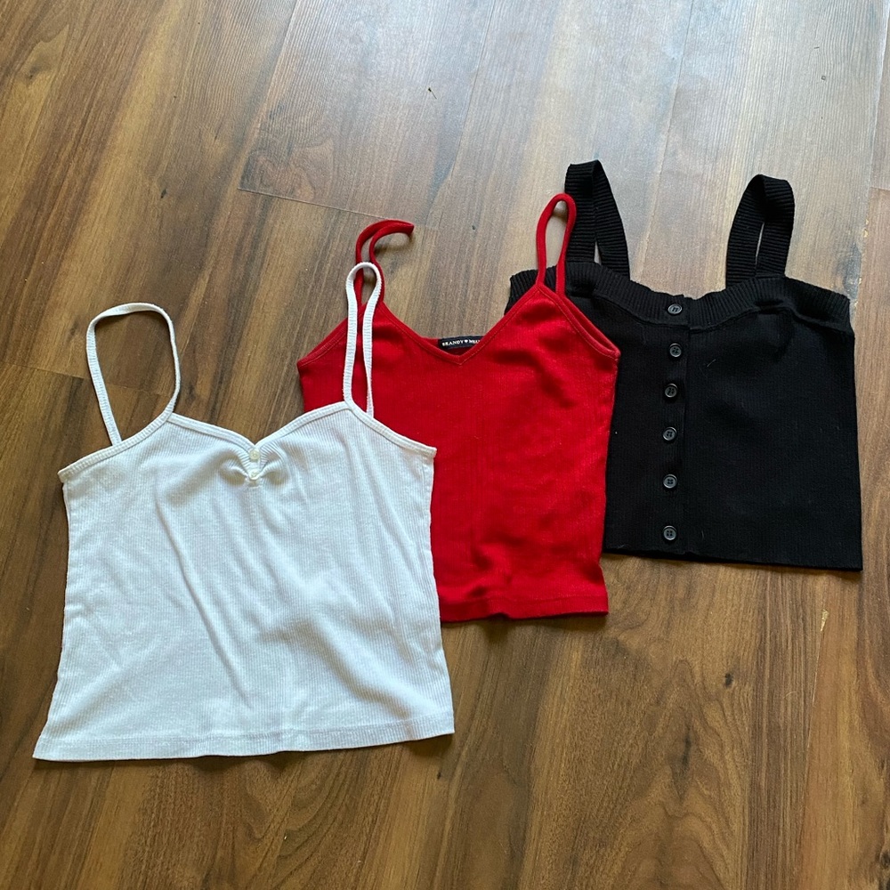 Three Brandy Melville tanks